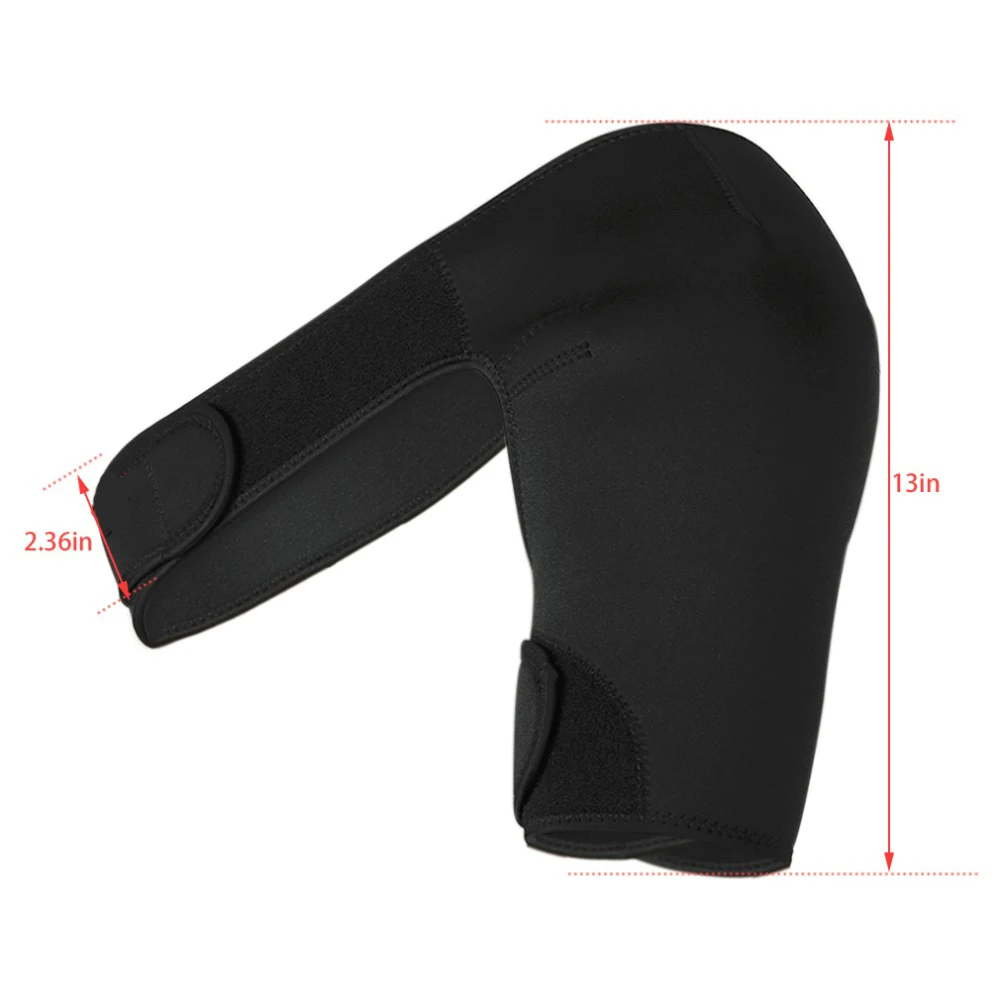 Adjustable black sports shoulder pads for training