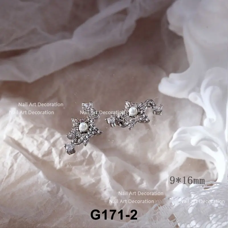 10 teile/los Rose Einhorn Wolke Engel Quaste Kette Zirkon Kristalle Nail Art Schmuck Dekorationen Nägel Zubehör Charms Lieferungen – Detail 26