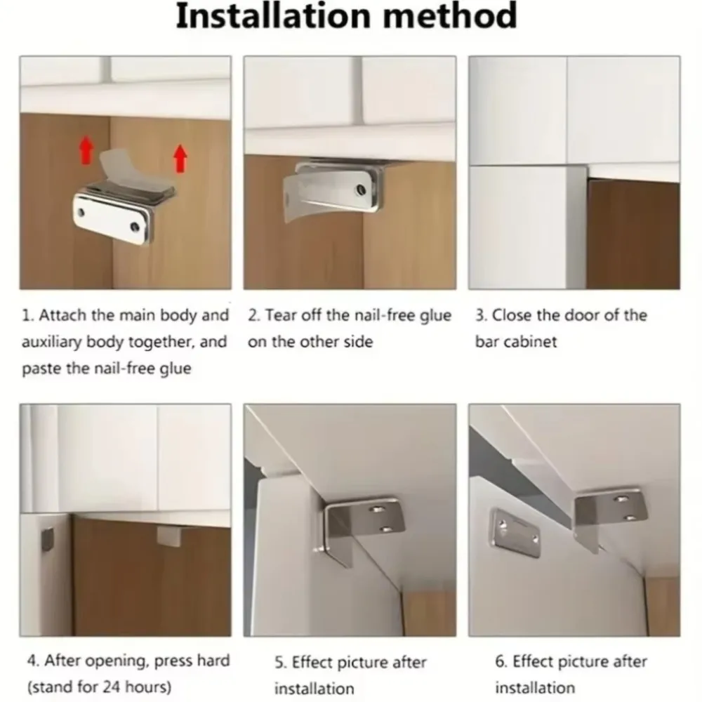 Invisible Magnetic Door Catch Latch - Seamless Adhesion & Effortless Release for Cabinets & Sliding Doors