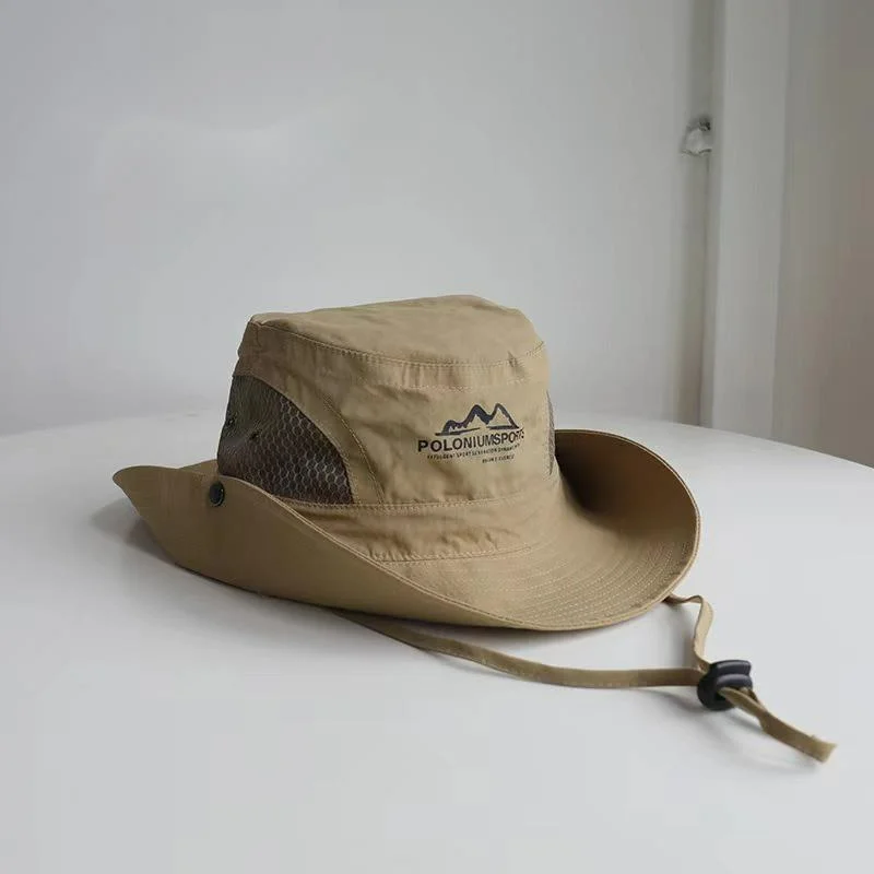 New Spring/Summer Tide Fisherman Hat Men's Summer Breathable Sun Protection Hat Sunshade Outdoor Mountaineering