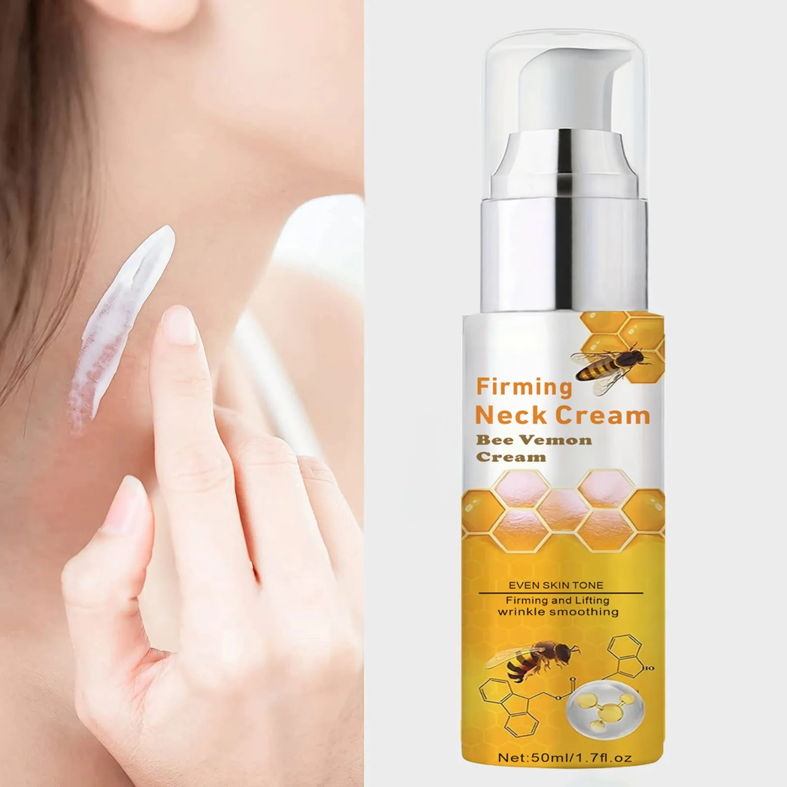 Description Picture 6 of itemLift Neck Cream,Neck Firming Cream For Turkey Neck,Anti-Ageing Neck Cream For Tightening And Wrinkles Non-greasy,Breathable Gift