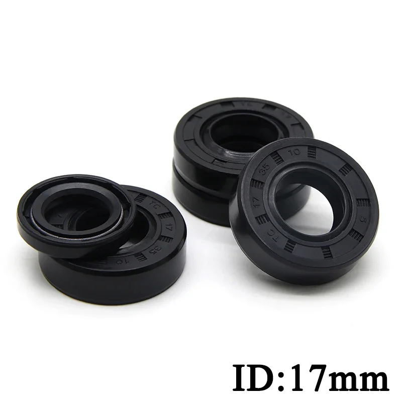 

2/5 Pcs NBR Shaft Nitrile Rubber Oil Seal TC-17*25/27/28/30/32/35/40/45/47*5/7/8/10 Nitrile Double Lip Oil Seal