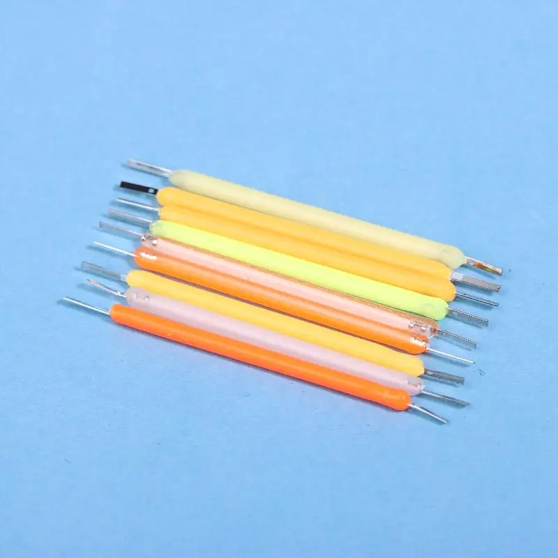 새로운 10pcs 에디슨 전구 LED 필라멘트 램프 부품 38mm DC3V LED 비드 백열등 액세서리 다이오드 휴일 조명 DIY