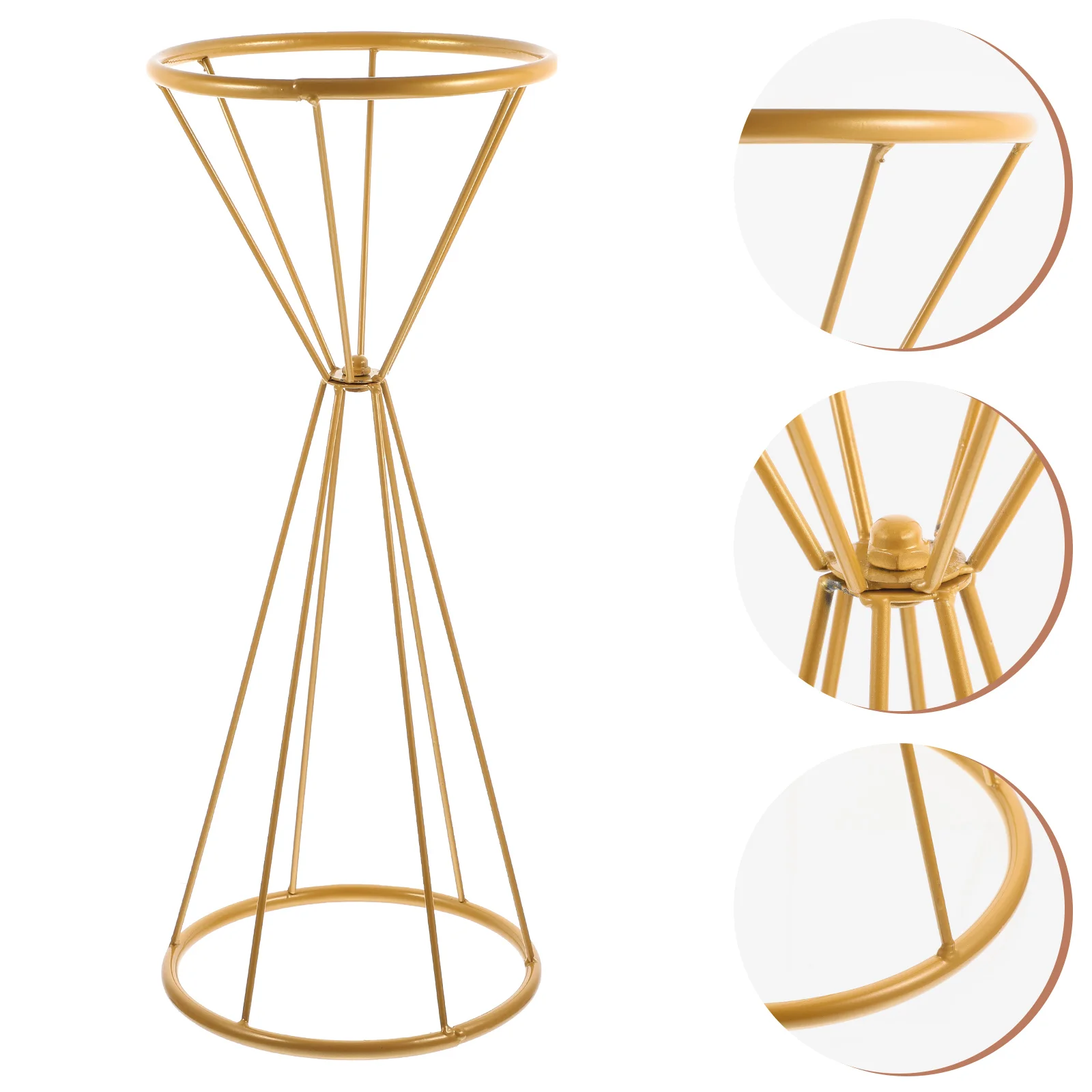 

Metal Hollow Flower Vase Flower Arrangement Holder Metal Flower Stand Wedding Table Centerpiece Decoration