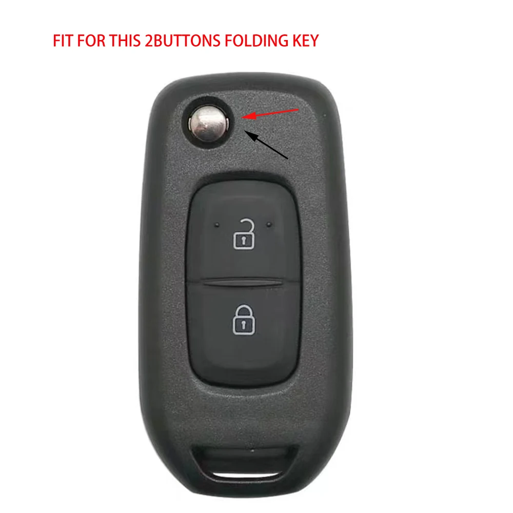 Silicone Key Holder Keychain Renault Logan 2 Stepway Sandero Duster Car Key Cover Case Protection Shell