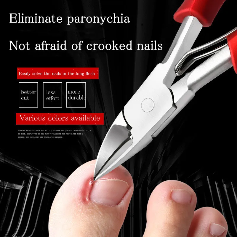 Feet Toenail Clippers Professional Thick Ingrown Toe Nail Clippers for Men Seniors Pedicure Toenail Cutters Nail Tools