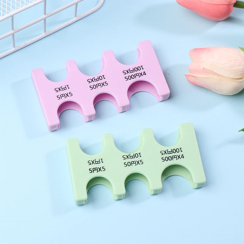 1PC Coin Case Japanese Coin Holder Case Changer Letter Purse Wallet Holder Box Plastic Storage Box Dispenser