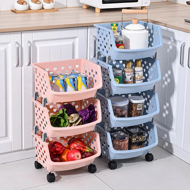 Multifunctional Detachable Kitchen Shelf Floor Sundries Fruit And