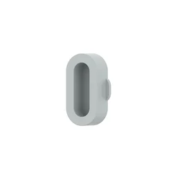 Universal Silicone Dust Plug Charging Port Case Cover for 5 Pcs (Gray)