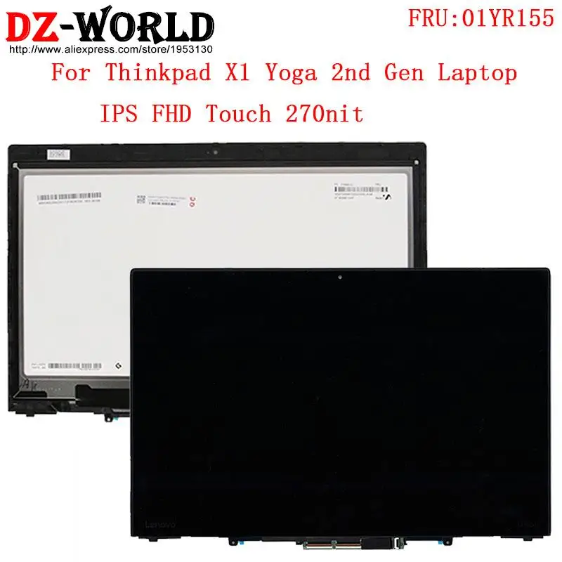 ThinkPad X1 Titanium タッチスクリーン LCD 2K For Lenovo ThinkPad X1 Yoga 4th Gen Lcd Touch Screen Bezel