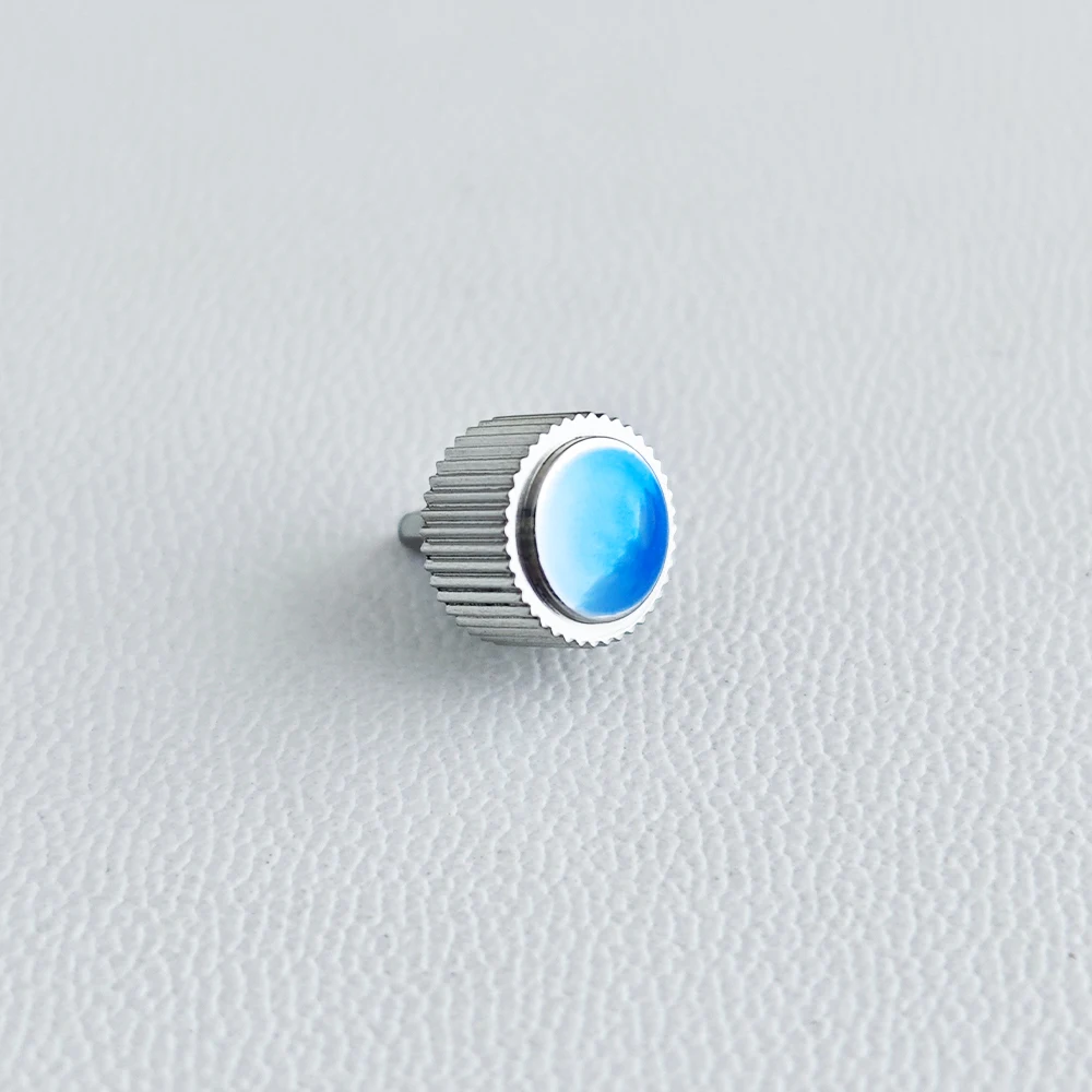 High-Quality Screw-in Case Replacement Watch Crown with Engraved 'S' and Crown Tube