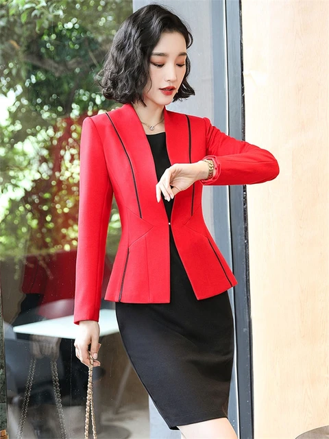 Ready for Takeoff Blazer in Red