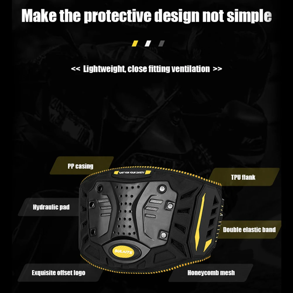 Motorcycle Cycling Waist Protector Brace Off-Road Riding Anti-Fall Kidney Support Belt Motorcycles Riding Protective Accessories