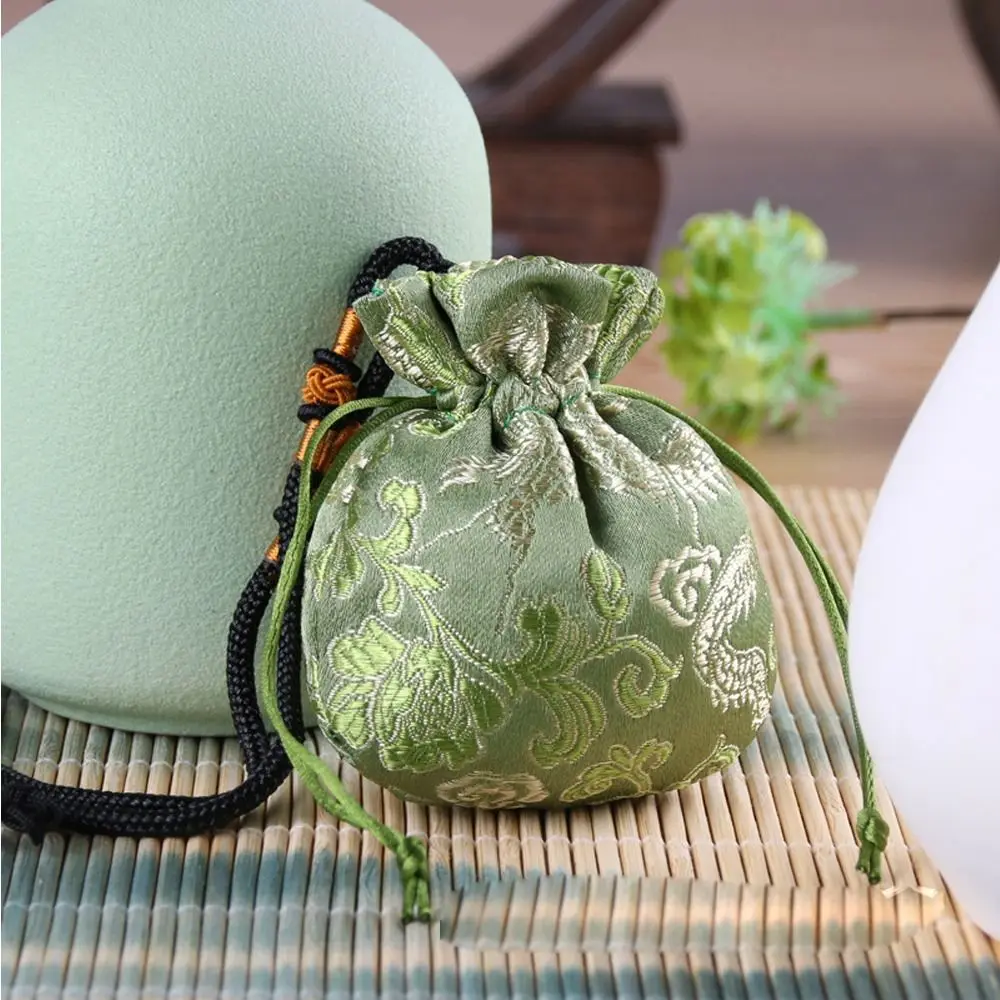 Drawstring Dragon Pattern Hanging Decoration Multi Color Women Jewelry Bag Purse Pouch Chinese Style Storage Bag Sachet