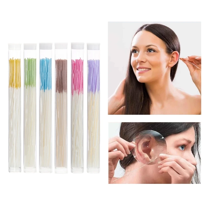 

360Pcs Earrings Hole Cleaner Disposable Piercing Cleaning Line for Girls Versatile Ear Hole Cleaning Odor Removal Tool