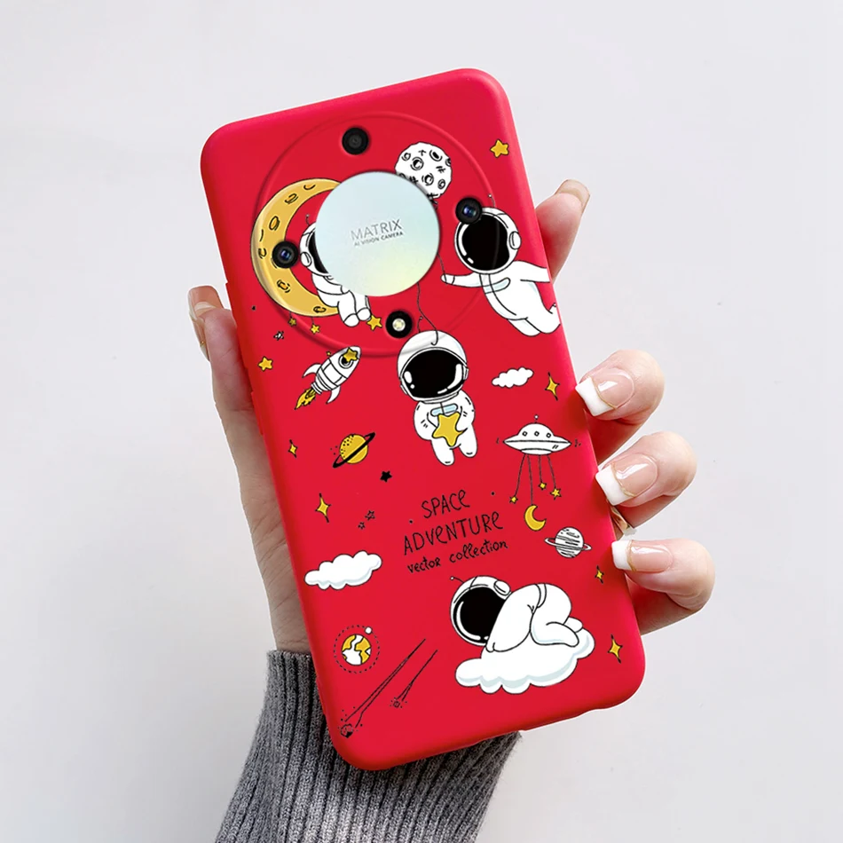 Astronaut Soft Shockproof Silicone TPU Phone Back Cover - Enhanced Protection for Honor Magic 5 Lite 5G
