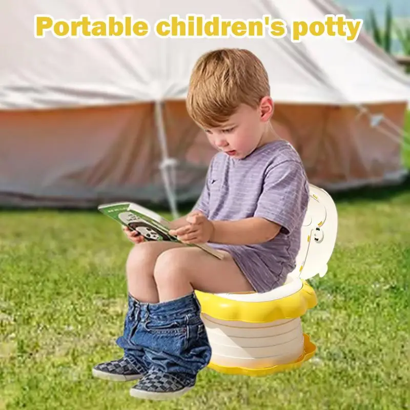 Foldable Travel Potties For Toddler Training Toilet Children-Friendly Potty Chair With Anti-slip Bottom Portable Accessories 4