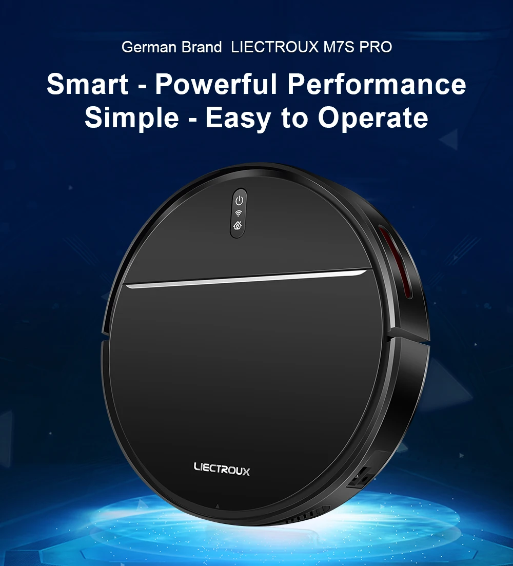 LIECTROUX most commercial home Robot Vacuum Cleaner M7S PRO sweeping vaccuuming and mopping 3 in 1