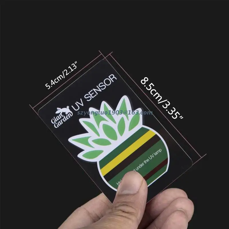 2PCS Reptile Terrarium UV Tester Cards for Lizard Gecko Chameleon Snake Habitat