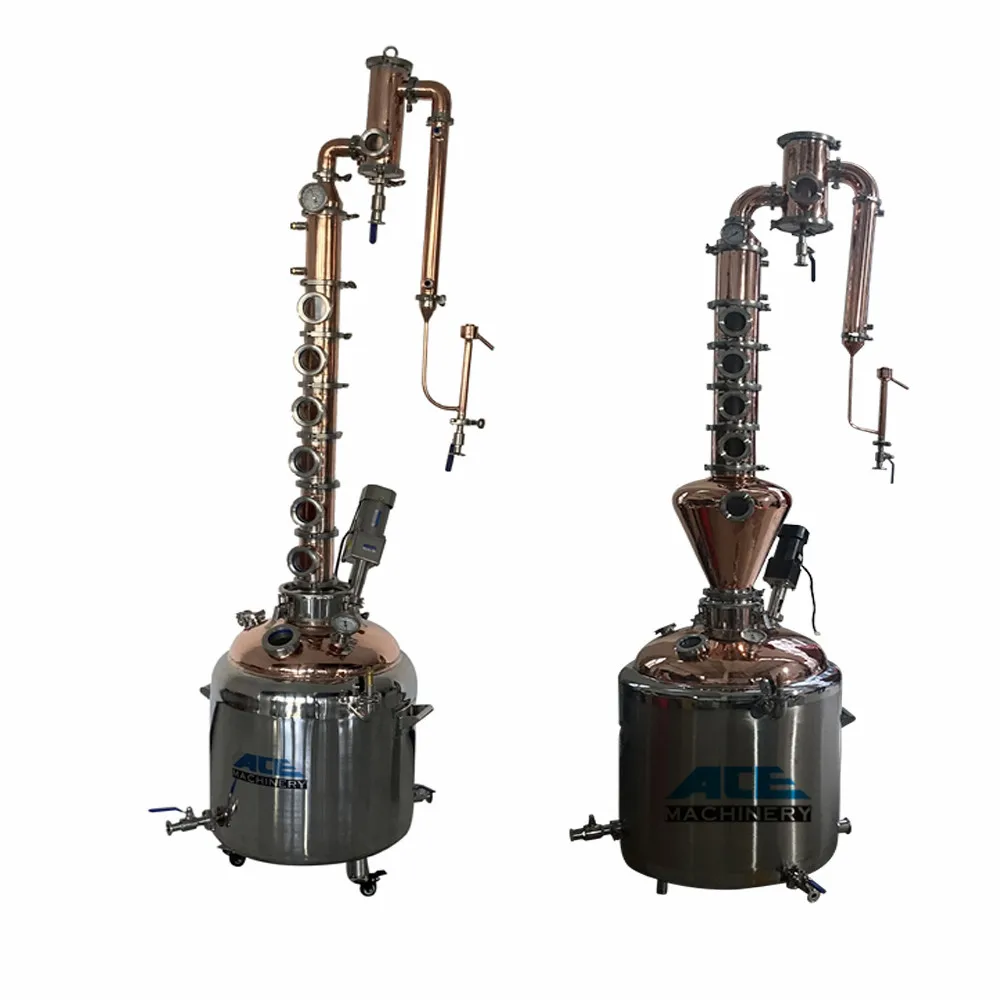 Rame Still 50L 100L 200L 300L Gin Distillery Equipment distillatore di  alcol distillatore di Gas