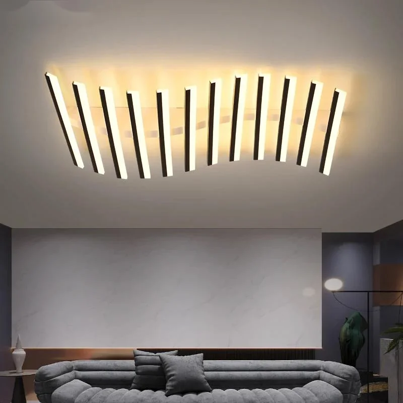 

New Modern Led Ceiling Chandelier Linen Hanging Lamp For Living Dining Room Bedroom Restaurant Office AC90-260V Indoor Lightings