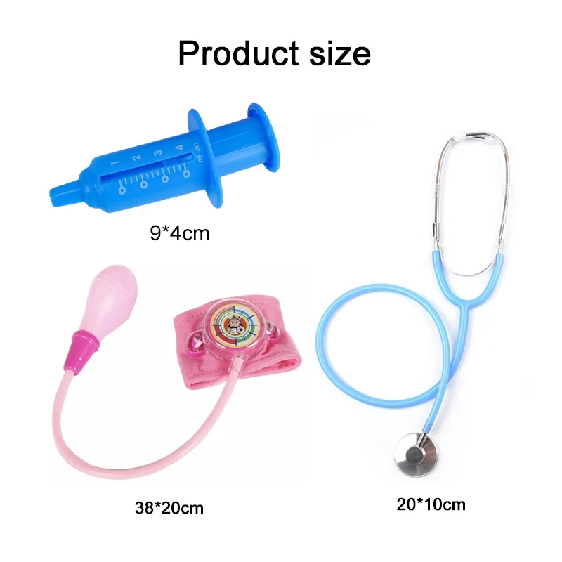 Doctor Play Set Children Doctor Toys Pretend Play Role Playing Puzzle Early Education Interactive Toy Nurse Clothing Birthday Gifts for Kids TMZ