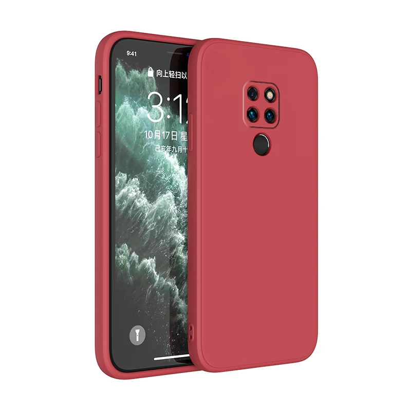 Matte Silicone Square Phone Case Cover