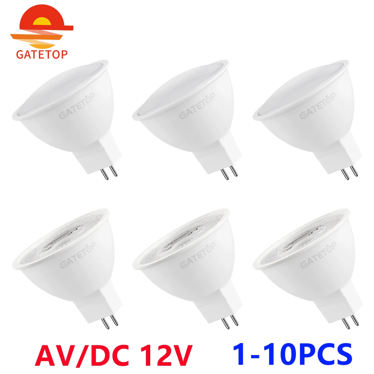 R16 AC/DC12V LED Bulb, 3W War White 3200K 240 Luen, DC 12V, CRI - View #6
