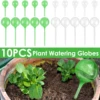 10 Pcs 150/60 ML Clear Plant Watering Globes Auto Waterer Planter Insert Stakes Reusable PVC Flower Self Feeder Ball for Potted 1