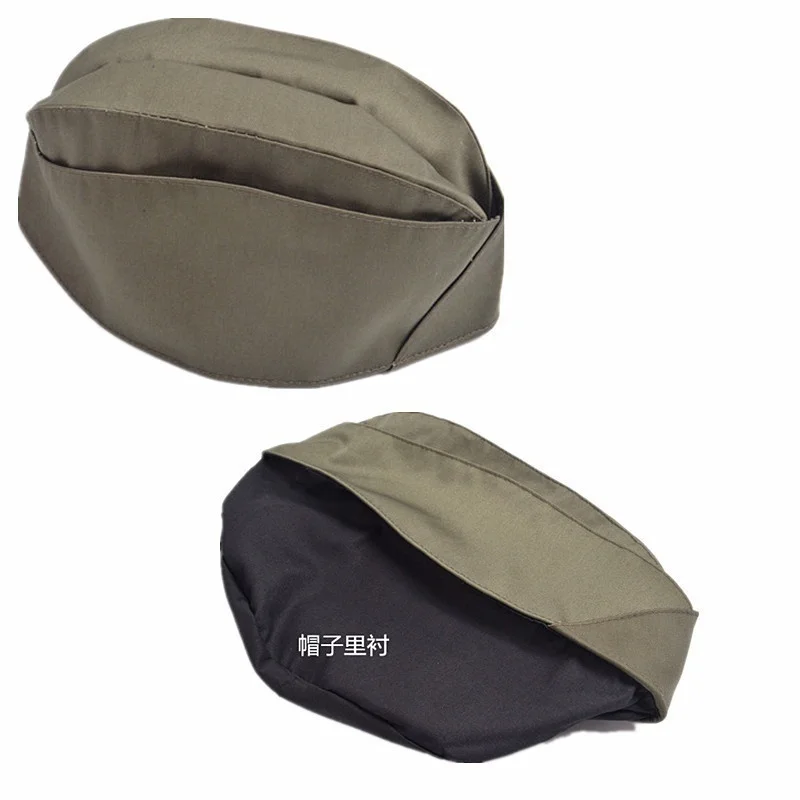 Soviet Union Russian Army Cap Tricorne Spot Green Bonnet Fan Diving Star Women Sailor Military Hats Boat Caps