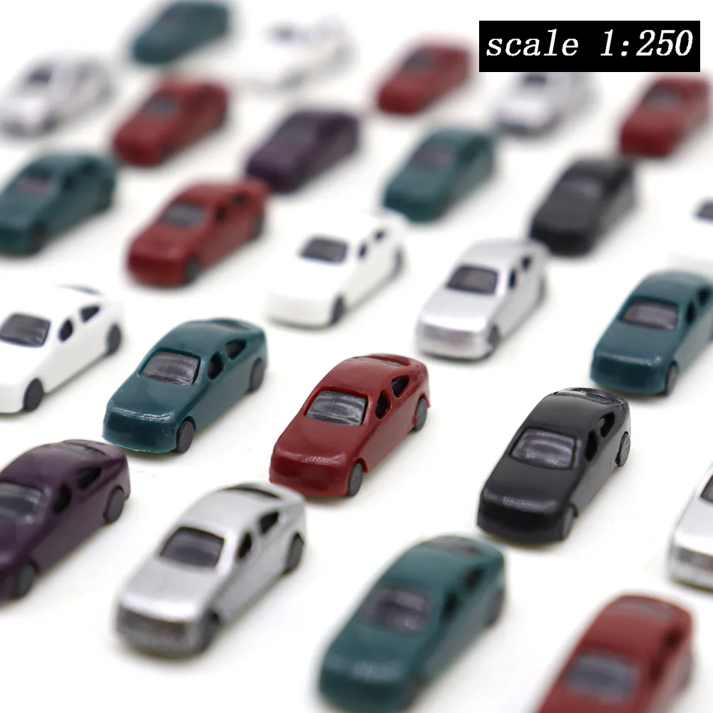 

Scale 1:250 Miniature Cars Model ABS Vehicle Toys For Street Road Architecture Building Scene Layout Diorama Kits 30Pcs