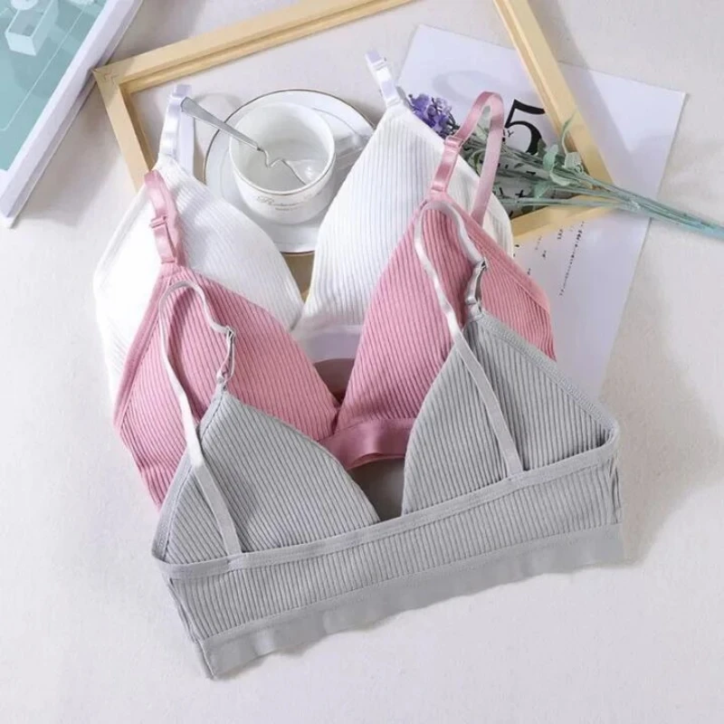 1/2 Pcs Women Sports Bras Triangle Cup Underwear Female Breathable Wrapped Tube Top Sexy Beauty Back Adjustable Sling Bra Vest 4