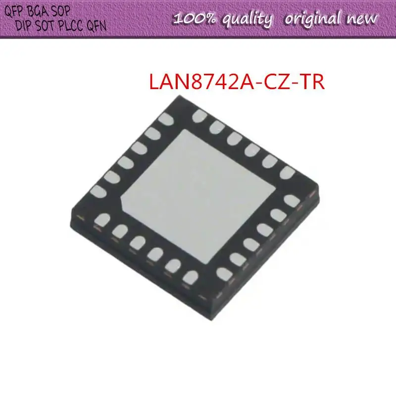 

NEW 2PCS/LOT LAN8742A-CZ-TR LAN8742A-CZ LAN8742A 8742A QFN-24