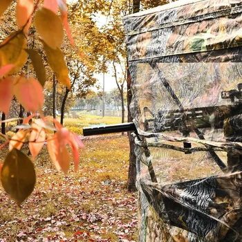 3 Person Pop up Ground Blind, Portable Hunting Blind with Mesh Windows, Carrying Bag & Ground Stakes, with Hub System 3