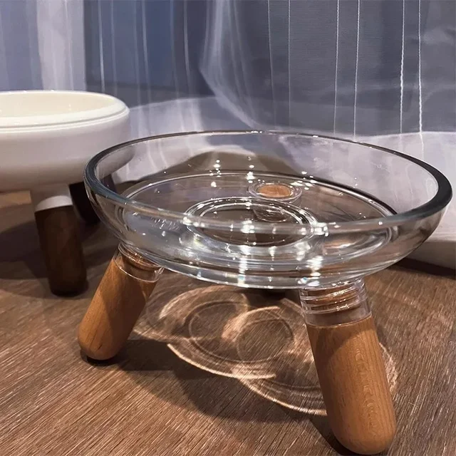 1pcs Cat Bowl Dog Bowl Elevated Pet Feeder with Neck Protection Plastic Water Basin for Cats Dogs Non-Slip Pet Food Dish 3