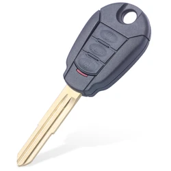 Enhanced Remote Key Shell Case Replacement Fob with Uncut Blade - 2/3 Button Configuration for 3 Button