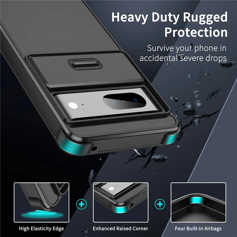 Shockproof Armor Matte Phone Case with Enhanced Camera Protection