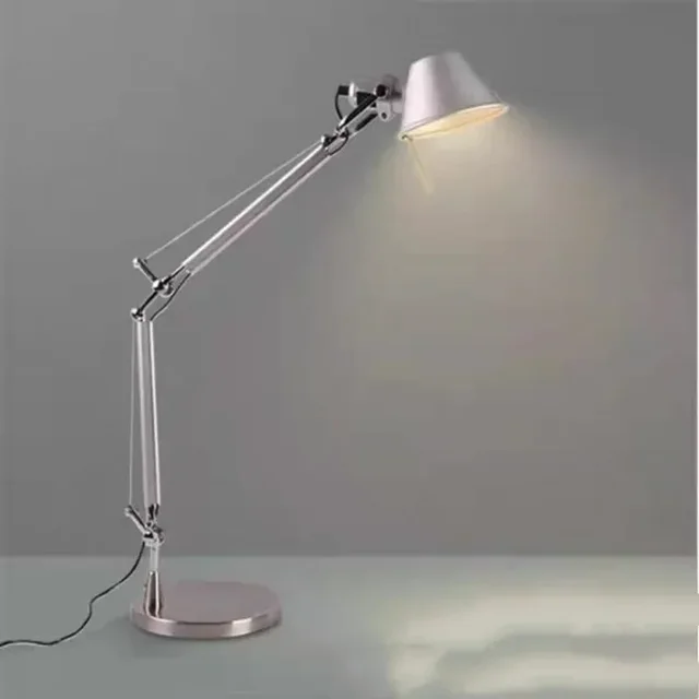 Nordic floor lamp Designer Classic LED Floor Lamp Creative silver floor lamp Living Room Long office floor lamps