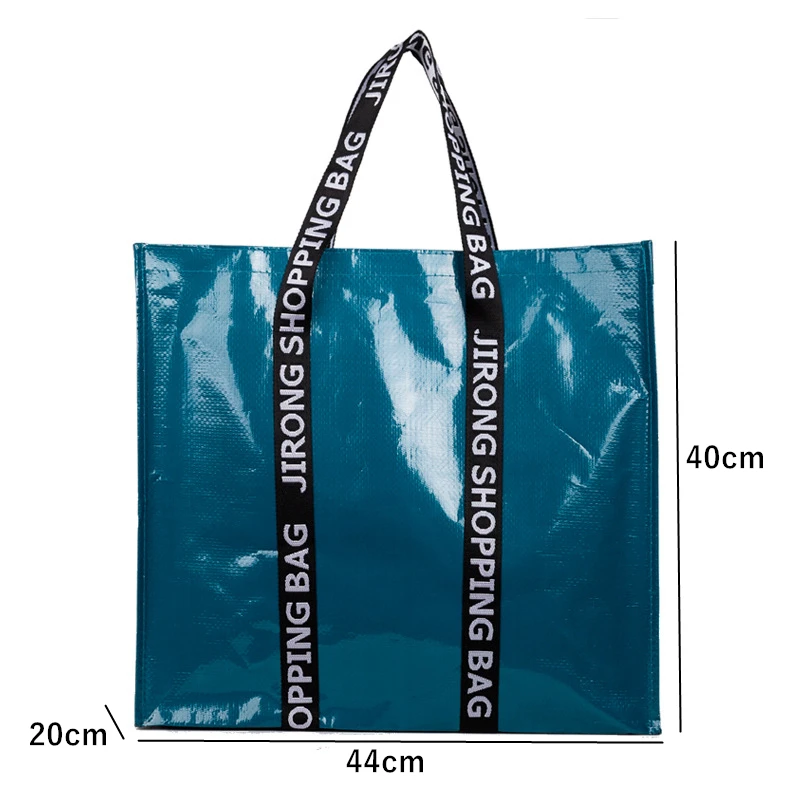 

Fashion Eco-Friendly Large Capacity Shopping Bag Reusable PP Braided Women's Folding Grocery Shopper Tote Bags Pouch Handbags