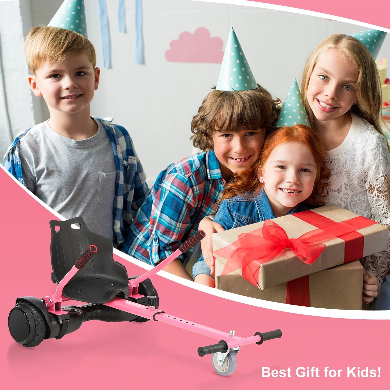 Hover Board Universal Go Kart Adjustable Length Hover Board Parts / Electric Scooters For Kids