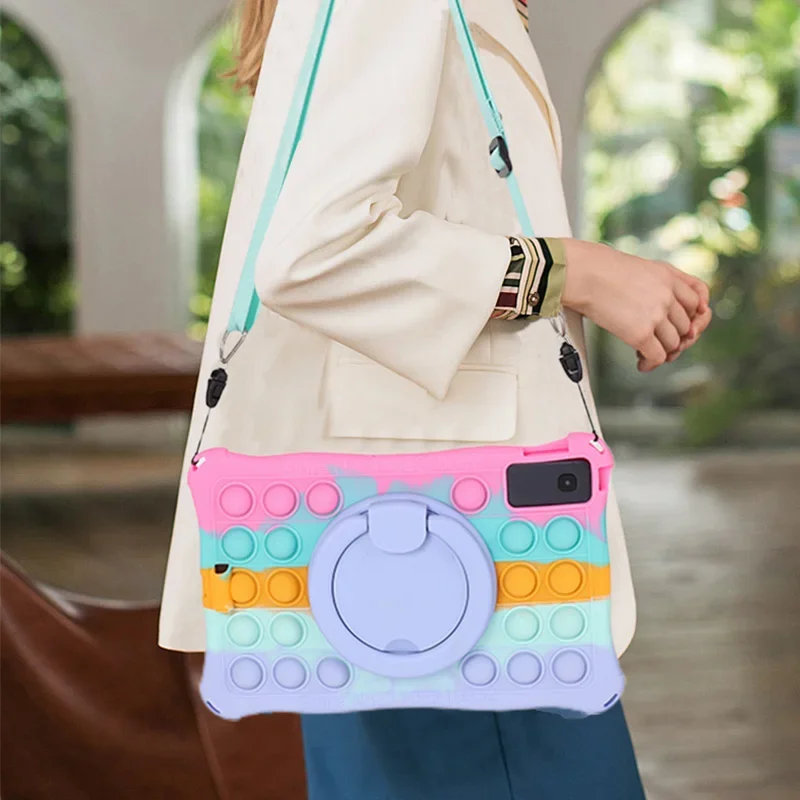Capa da Tabuleta para Xiaomi Redmi Almofada 10.61 Polegada 2023 Case 360 Rotação do Suporte Capa Funda Redmi Almofada 10.61 Kids Shell Crianças Capa de Silicone Macio - Imagem 5