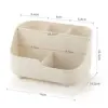 5-grid Large Capacity Pen Holder Multifunctional Makeup Brush Holder High Quality Plastic Desktop Organizer Storage Bucket 6
