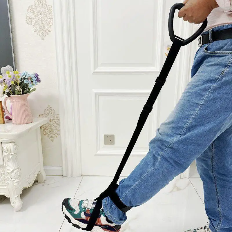 

Disabled Elderly Leg Lift Stretching Strap Stroke Rehabilitation Walking Exercise Hemiplegia Patient Thigh Foot Lift Strap
