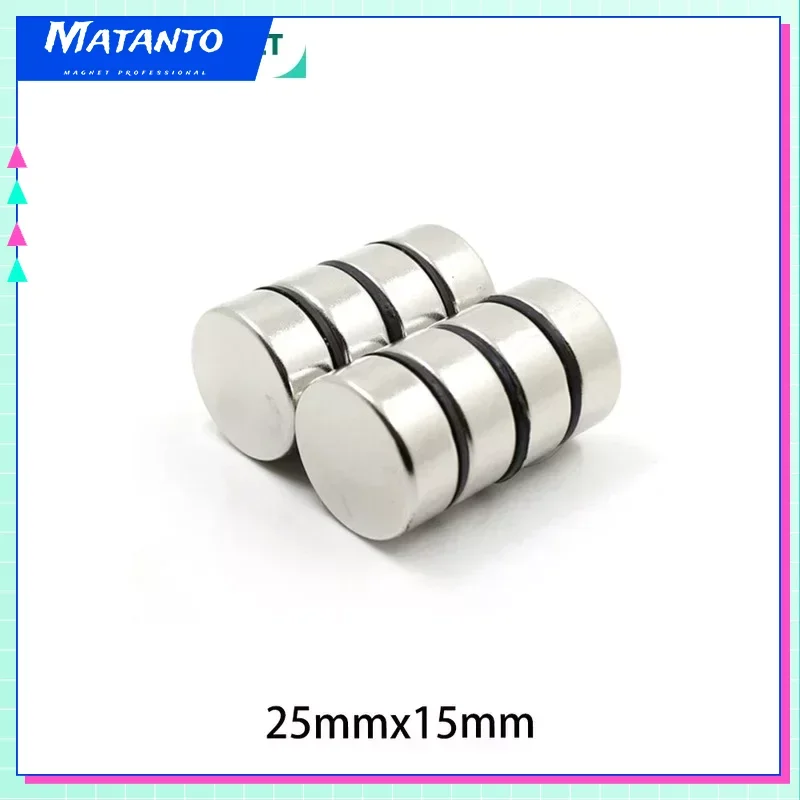 Круглые мощные магниты 25x5 25x10 25x15 25x20 мм, неодимовые магнитные диски N35 25x5 25x10 25x15 25x20, постоянные магниты