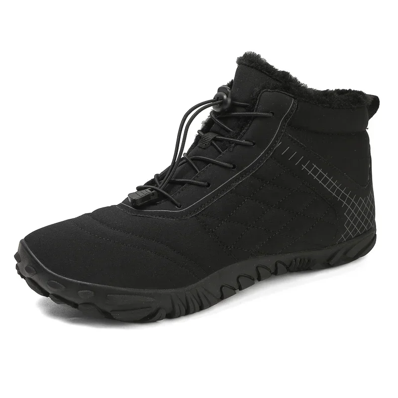 Brand New Winter Boots for Men Women Snow BareFoot Outdoor Non-slip Warm Fur Casual Sneakers Plus Size Ankle Boots Hiking Shoes 4