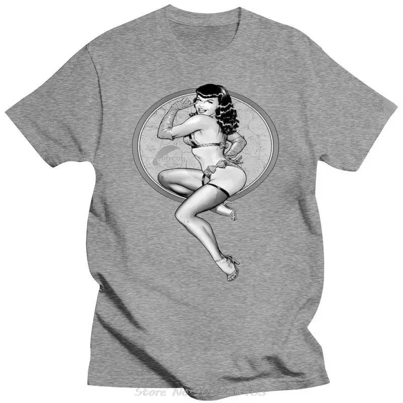 Männer Kleidung Bettie Seite Vintageold Poster T-shirt 100% Baumwolle Baumwolle Herren T-shirt Hip Hop Tees Streetwear Männer Kleidung – Detail 3