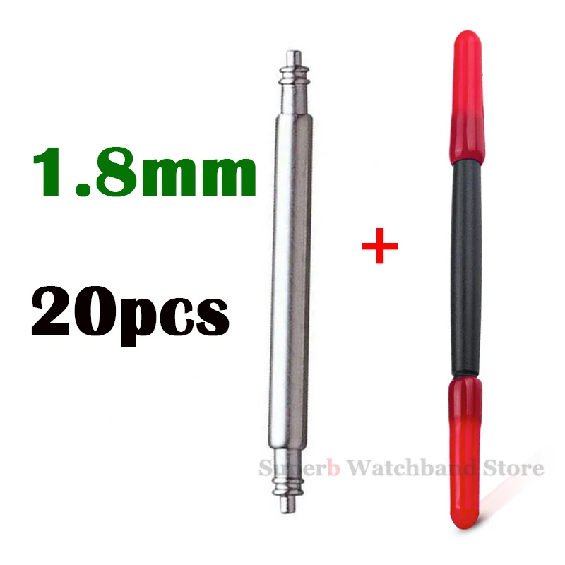Versatile Metal Steel Spring Bar Set - 20pcs Watch Band Pins for Repair and Adjustment