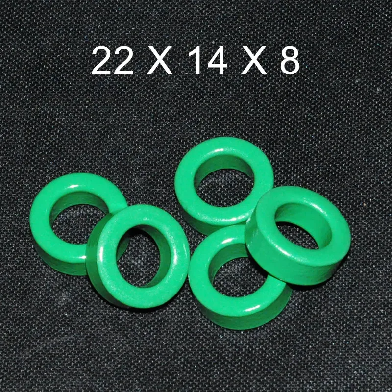 5pcs Ferrite Core EMI Filter 22X14X8mm Ferrite Cores Ring Anti-Parasitic Toroide Toroidal Bead Coil Ferrites Ferrous Suppression ferrite core filter