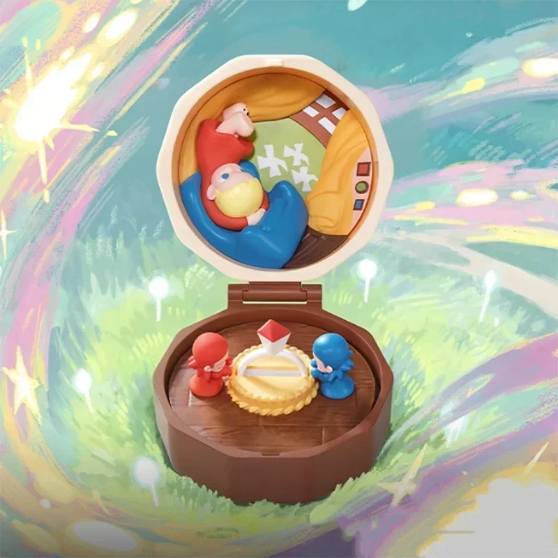 팝마트 로맨틱 링 박스 시리즈 4 장면 세트 블라인드 박스 서프라이즈 미스터리 박스 장난감 귀여운 애니메이션 액션 피규어 인형 소녀 선물