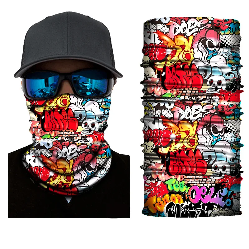 Hiking Scarves Summer Windproof Sunscreen Scarf Sports Riding Quick-drying Mask Seamless Magic Bandana 6